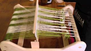 Simple warping for a Rigid Heddle loom [upl. by Siuluj]