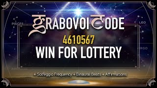 Grabovoi Numbers To WIN the LOTTERY  Grabovoi Sleep Meditation with GRABOVOI Codes [upl. by Leumhs14]