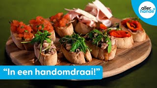 BRUSCHETTA MAKEN vier bruschetta recepten om mee te variëren  Allerhande [upl. by Anair]