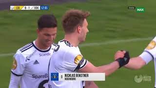 Bendtner nutmeg and amazing goal 10 Rosenborg  Lillestrøm [upl. by Jutta]