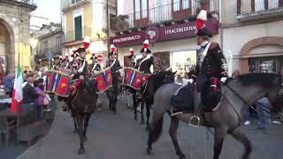 Pizzo Fanfara dei carabinieri a cavallo del reggimento la sfilata [upl. by Enneiviv]