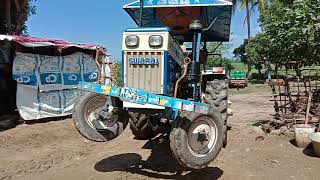 Swaraj 744 FE Tractor race and stuntSwarajtractorcome for my village [upl. by Eibob]