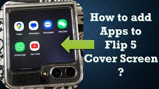 Samsung Galaxy Z Flip5 Cover Screen Apps [upl. by Mauralia189]