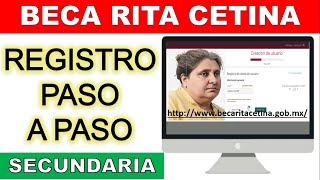 Como registrarse BECA RITA CETINA GUTIERREZ 📝 Registro Paso a Paso 📚 Noviembre [upl. by Copp11]