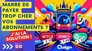 Comment payer moins cher ses abonnements  Découvrez GoingBuscom et économisez jusque 80 [upl. by Fortier]