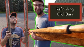 Restoring Jon Boat oars and making them new again  Boat Prep part 3 [upl. by Ellehcem977]