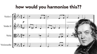 how to harmonise a melody like a romantic composer [upl. by Esiuolyram]