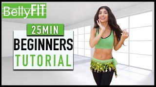 Beginners Belly Dance Tutorial  Beautiful Hips amp Arms [upl. by Anirbes]