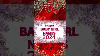 unique baby girl names 2024baby girl names 2024amp2025 Babybasics58 youtubeshorts babygirlnames [upl. by Anirac]