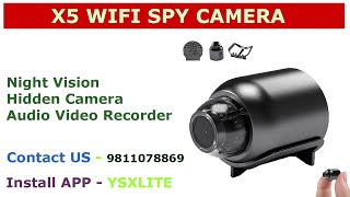 WIFI Spy Camera For Home Office With Audio Video Recorder  Night Vision  Asleesha [upl. by Filberto]