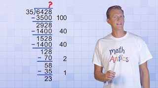 Math Antics  Division With Partial Quotients [upl. by Elamor293]