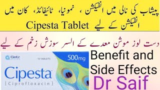 Cipesta 500mg Tablet use in Urdu  Antibiotics tablet uses in Urdu ciprofloxacin tablets ip 500mg [upl. by Aniwde]