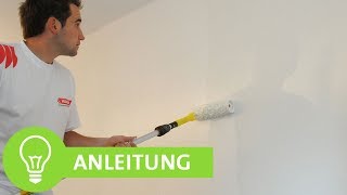 Wand weiß streichen  Decke weiß streichen Anleitung und Tipps [upl. by Mahau]