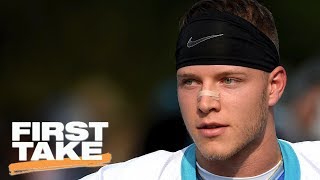 Stephen A Thinks Christian McCaffrey Doesnt Get Enough Credit  First Take  ESPN [upl. by Atinahc421]