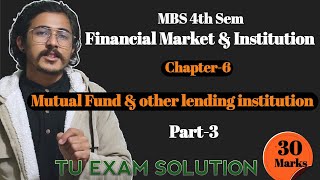 Mutual fund amp other lending institutionFinancial Market amp institution MBS 4th Semester  Part3 [upl. by Nwaf616]