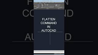 Flatten Command in Autocad  Autocad Tips  shorts shrot autocad architecture [upl. by Sidras]