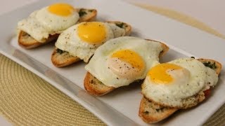 Homemade Breakfast Bruschetta Recipe  Laura Vitale  Laura in the Kitchen Episode 427 [upl. by Cynthie]