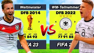 Deutschland 2014 vs Deutschland 2022 👀⚽️ [upl. by Major611]