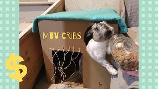 DIY Rabbit Hidey House  Cheap Crafts [upl. by Hnamik311]