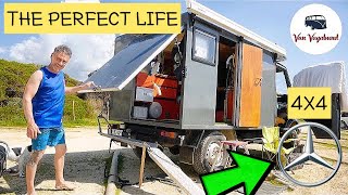 Manager quits Job and lives the perfect Life in a unique Mercedes Iglhaut 4x4 Vanlife in Europe [upl. by Attevad]