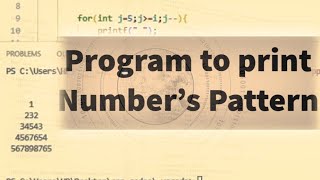 Numbers Pattern  Learn to code  c  coding  programming [upl. by Seta]