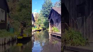 lübbenau spreewald germany boat trip river adventure travel nature new vlog short city [upl. by Kcirevam]