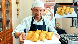 Empanadas de Queso con técnica para Personas que no pueden Repulgar o Hacer el Churito empanadas [upl. by Ititrefen]