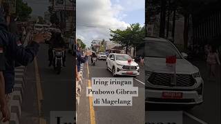 Iringan Iringan Prabowo Gibran di Magelang prabowo president gibran cctv paspampres magelang [upl. by Anitsirk392]