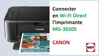 Connecter son imprimante Canon MG3650S en WiFi direct [upl. by Hillman]