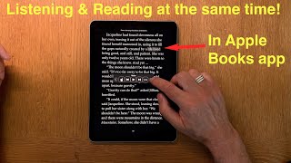 How To Listen Along while Reading an ebook in Apple Books app on an iPhone or iPad [upl. by Keithley520]