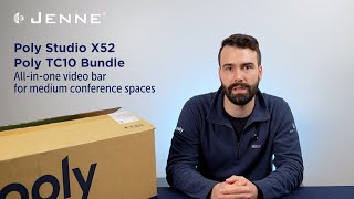 Unboxing Poly Studio X52 AllInOne Video Bar with TC10 Controller Kit [upl. by Merrily]