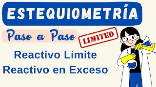 Estequiometria  Reactivo Límite y Reactivo en Exceso ejercicios paso a paso  Tutor Joel [upl. by Marcie]