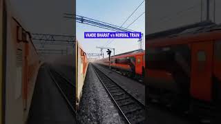 Vande Bharat express vs Normal passenger train Train  वंदे भारत एक्सप्रेस हार गयी [upl. by Judus797]