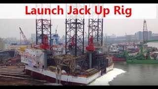 Launching JackUp Rig [upl. by Hertz]