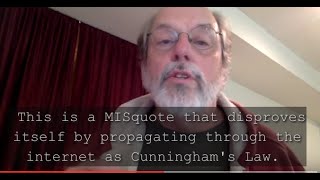 NOT CUNNINGHAMS LAW  Ward Cunningham [upl. by Caffrey]