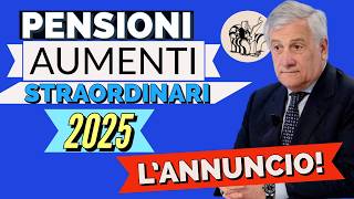 PENSIONI 👉 ANNUNCIO AUMENTI 2025 in MANOVRA❗️ Sia per le MINIME che per IMPORTI ALTI 🤞 [upl. by Churchill]