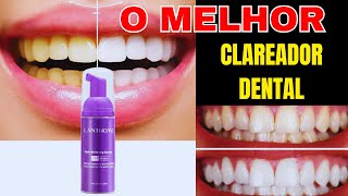 Creme dental mousse V34 Da Lanthome Teeth whitening mousse funciona  Clareador Dentário [upl. by Eusadnilem]