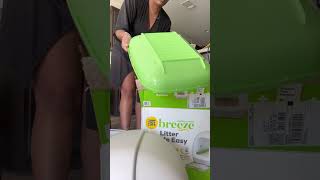 TIDY CATS BREEZE LITTER BOX UNBOXING [upl. by Ardien]