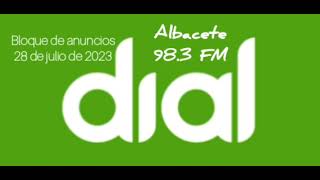 Cadena Dial Albacete bloque de anuncios 280723 [upl. by Gimpel648]