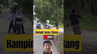 Sepeda motor hampir kena tilang polisi masukberanda [upl. by Orelia]