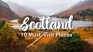 SCOTLAND TRAVEL 2023  10 Beautiful Places To Visit In Scotland  Itinerary Suggestions [upl. by Raveaux]