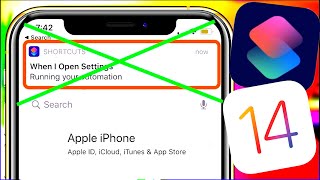 iOS 14 Remove Shortcut Automation Notification  Turn Off ALL Siri Shortcut Notifications iOS 14 Fix [upl. by Eadnus]