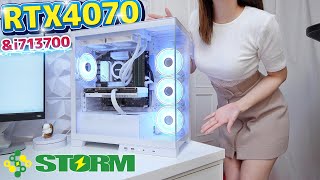 憧れの白いゲーミングPCがBTOパソコンで買えるおすすめショップを紹介！≪ STORM PGKS47 RTX4070 × Core i713700 ≫ [upl. by Eire556]