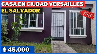 SE VENDE BONITA CASA EN CIUDAD VERSAILLES EN LA LIBERTAD EL SALVADOR [upl. by Eseyt]