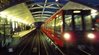 Docklands Light Railway time lapse from Lewisham to Bank [upl. by Nevur]