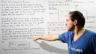 FermiDirac Probability Function [upl. by Tj]