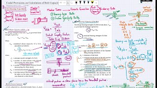 Lecture 3  Codal Provisions on Bolt Capacity Calculation IS 800 ǀ Bearing Shearing amp Tension [upl. by Ahsenid439]
