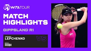 V Lepchenko vs M Hibi  2021 Gippsland Trophy Day 2  WTA Highlights [upl. by Eceinhoj703]