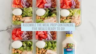 Weight Watchers Chicken Cobb Salad Meal Prep Recipe Video [upl. by Carberry965]