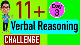 11 plus Verbal Reasoning Challenge  Day 3  If you think you are good at VR  shorts Lessonade [upl. by Namwob223]